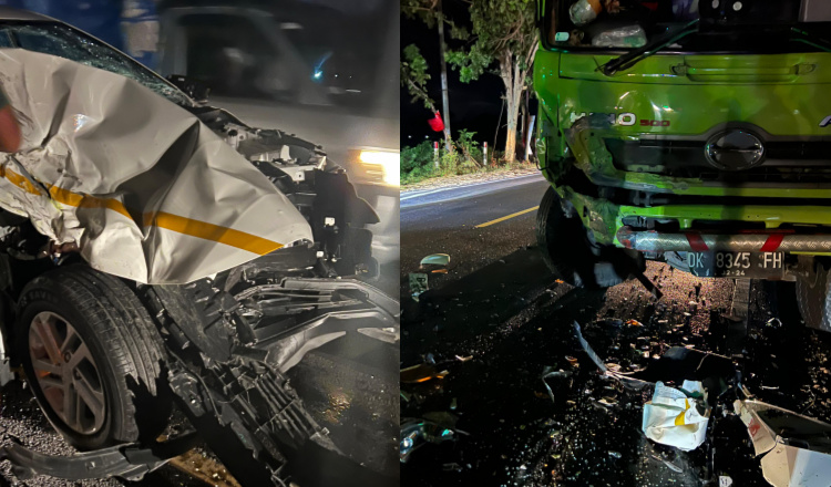 Tabrakan Mobil dan Truk di Banyuwangi, Seorang Mengalami Patah Tulang