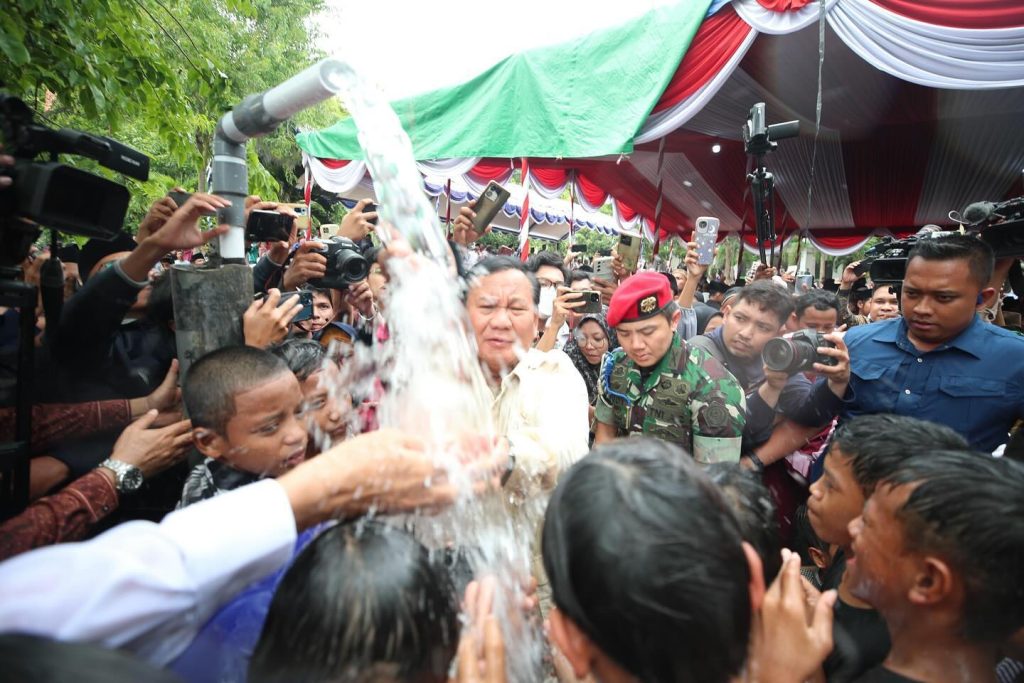 Prabowo Subianto Meresmikan 15 Titik Sumber Air Bersih di Madura Untuk Masyarakat yang Membutuhkan