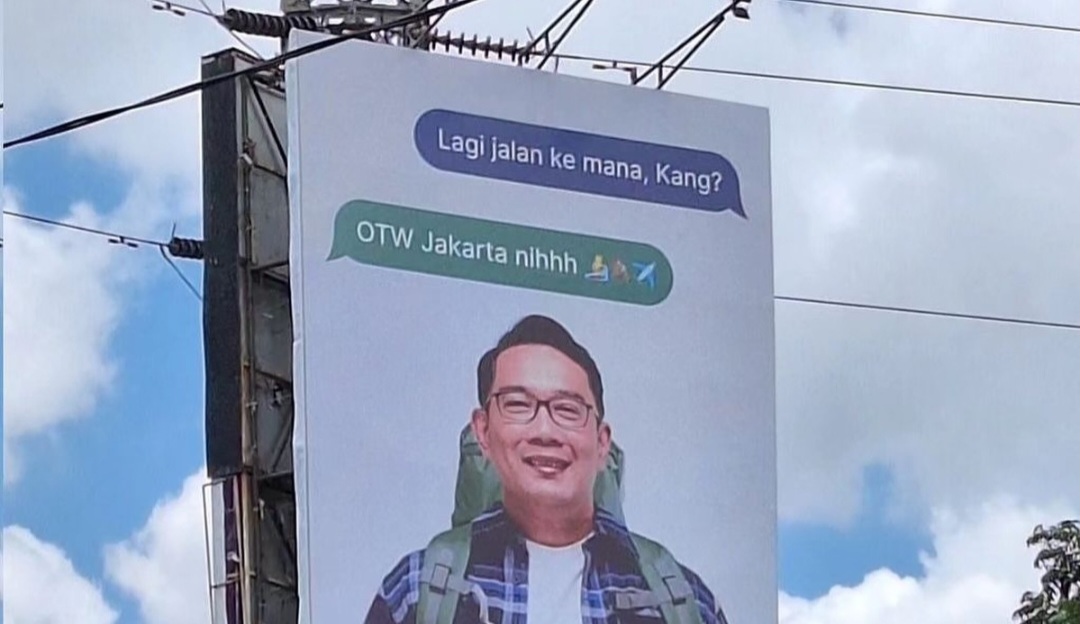 Ridwan Kamil Viral di Bilboard Otewe Jakarta, Ingin Mencalonkan Diri?