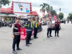 Pasar Takjil Jalan Kenanga Kota Blitar Dijaga Ketat Polisi untuk Mencegah Kejahatan