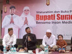 Bupati Fauzi Mengingatkan Wartawan untuk Tetap Sajikan Informasi Edukatif saat Buka Puasa Bareng