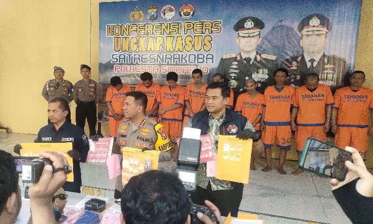 Polresta Sidoarjo Sukses Menangkap Pengedar dan Kurir Narkoba di Beberapa Lokasi