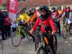 Ratusan Pesepeda Meriahkan Fun Bike FPRB Mandiraja untuk Memeriahkan HUT ke-79 RI