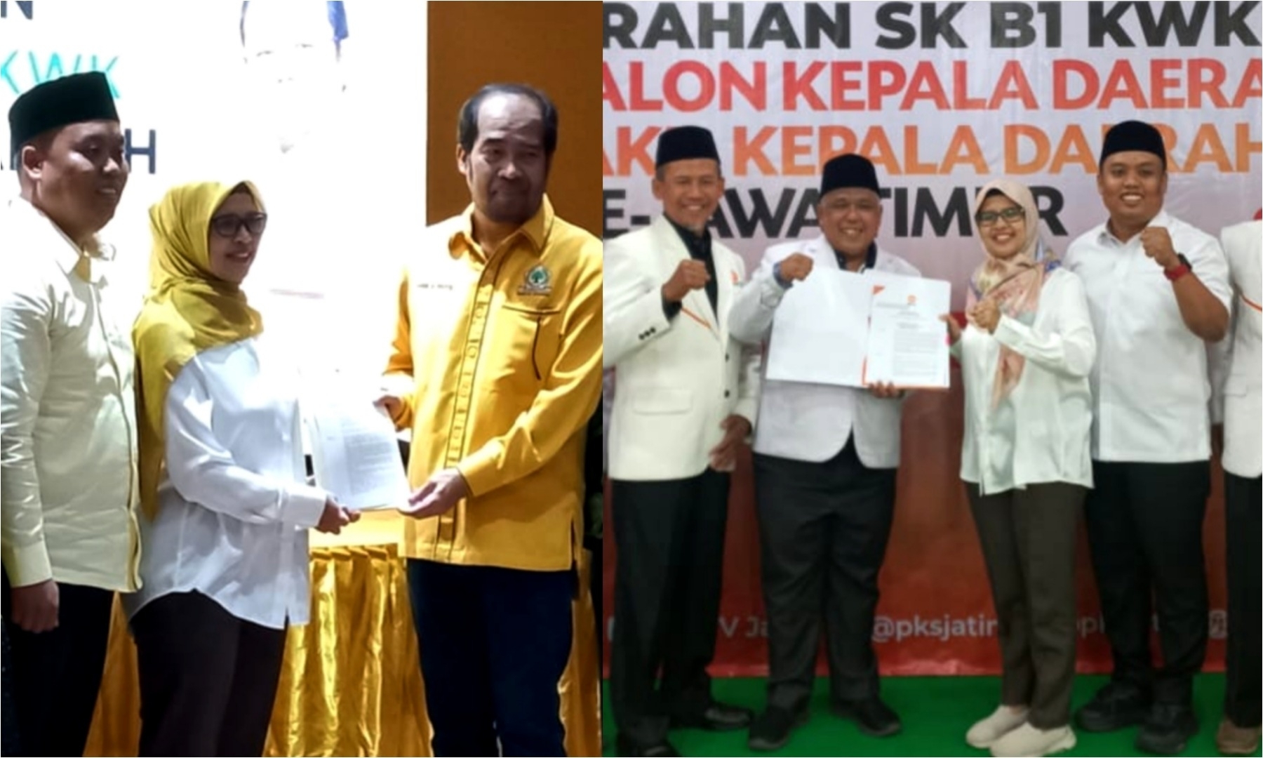 Golkar dan PKS Resmi Mendukung Pasangan Mak Rini – Mas Ghoni di Pilkada Kabupaten Blitar 2024