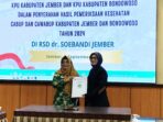 RSD Soebandi Mengirimkan Laporan Kesehatan Paslon ke KPU Jember