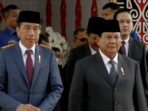 Prabowo Subianto and Jokowi Arrive Together in Presidential Car for the Swearing-In Ceremony of Recently Elected DPR Members