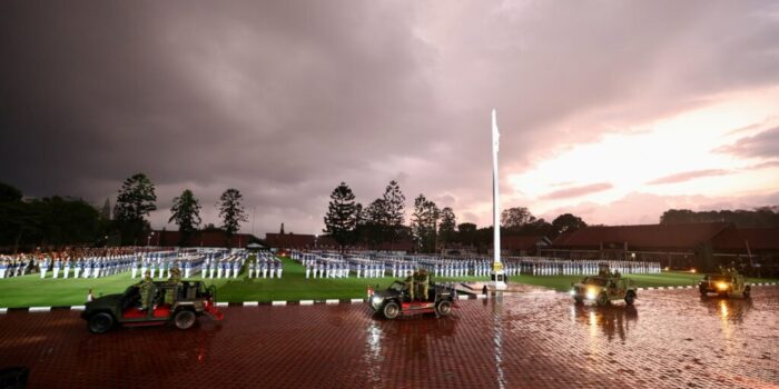 Prabowo Subianto Leads Generals in Cabinet March Through Rain: “Leaders Must Get Wet If Soldiers Are Wet”