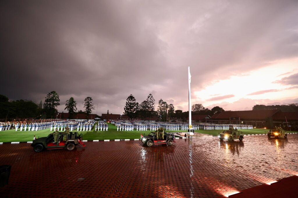 Prabowo Subianto Leads Generals in Cabinet March Through Rain: “Leaders Must Get Wet If Soldiers Are Wet”